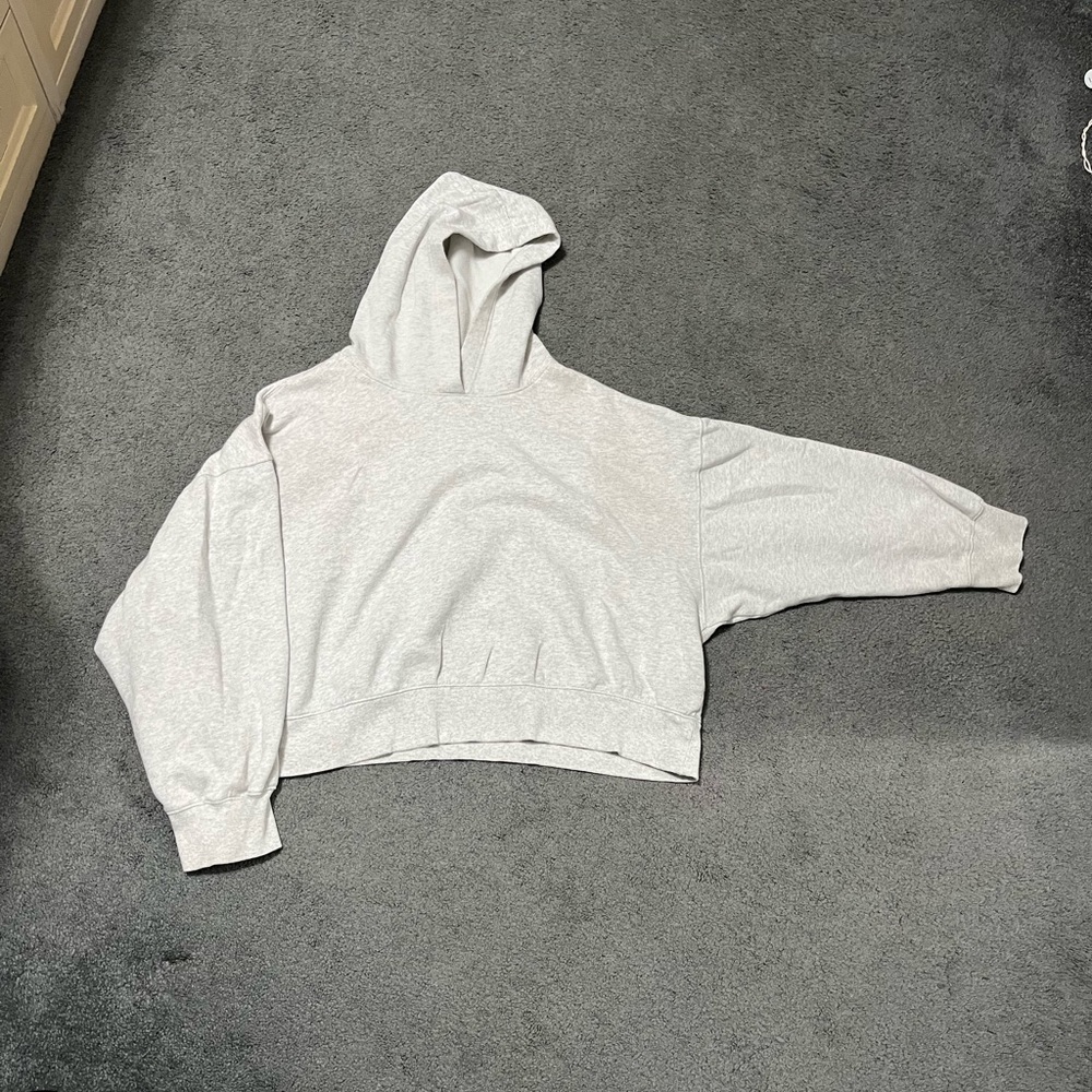 Old Navy Cropped Gray Hoodie